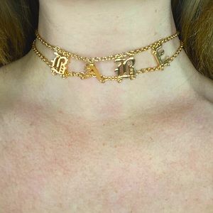 BABE gold choker